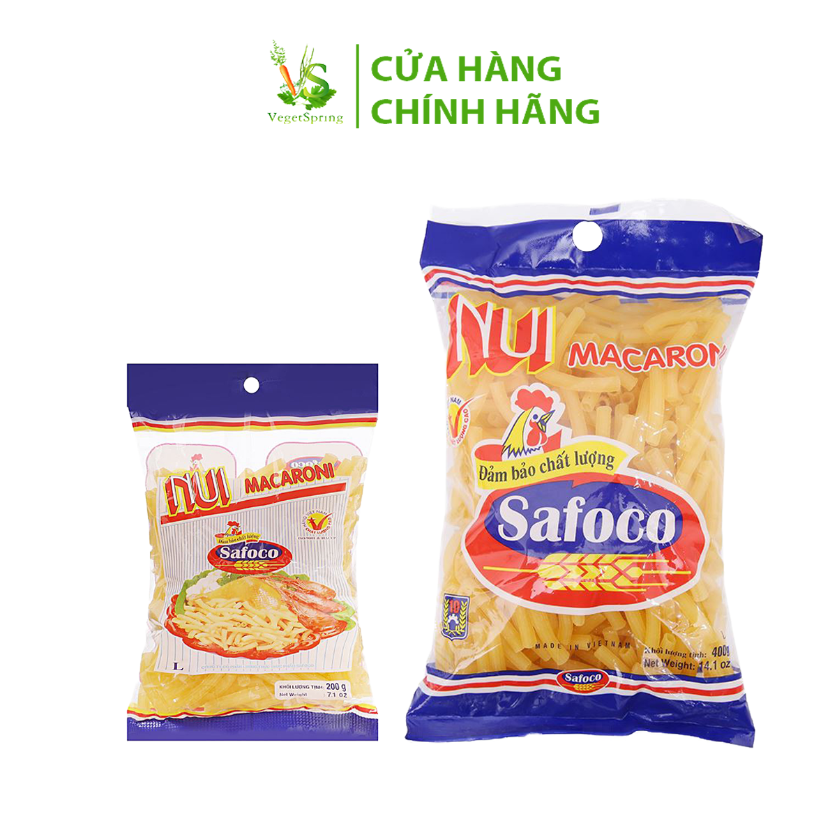 Nui Ống Safoco 200g/400g
