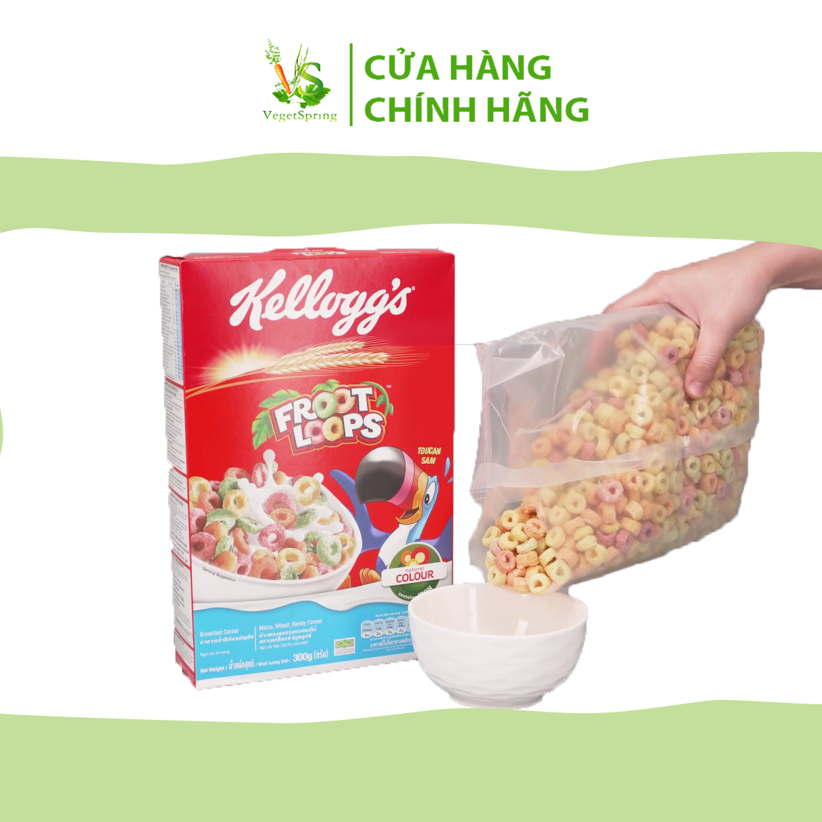 Ngũ Cốc Ăn Sáng Kellogg's Froot Loops 285g