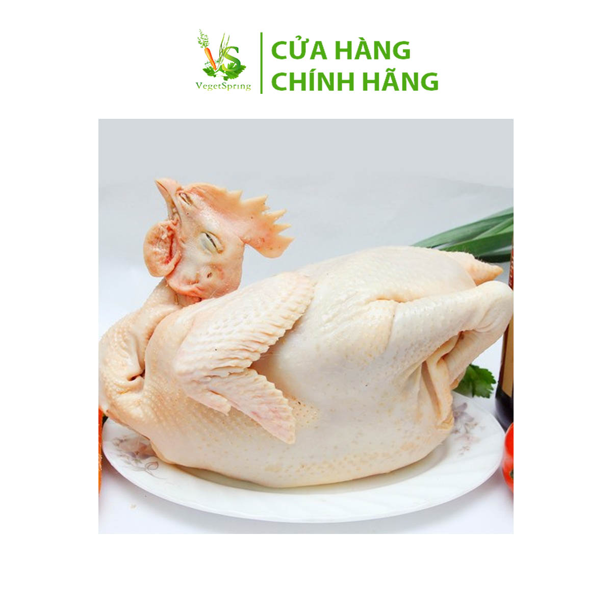 Gà bọng có đầu